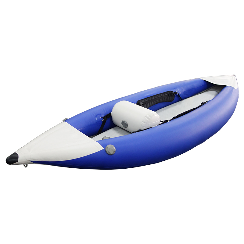 One Person Inflatable Canoe Kayak with Removable Deck