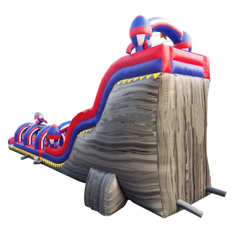 Rocket long wet slide commercial water slides inflatable