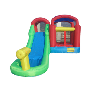 Top quality kids bouncy house wet slide inflatable yard water slide