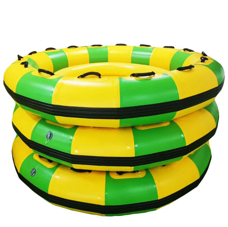 Factory supply water slide family round tubes inflatable aqua slide